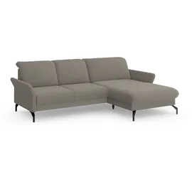 sit&more Ecksofa SIT & MORE "Fashion L-Form", braun (latte), B:253cm H:84cm T:165cm, Sofas, Ecksofa, wahlweise mit Kopfteilverstellung und Vorziehsitz, motorisch