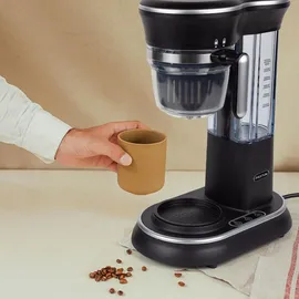 Prixton Kaffeemaschine mit Mahlwerk | Tropfsystem, Edelstahlbecher mit Deckel, 600 W