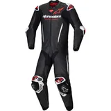 Alpinestars Gp-r7 Lederkombi - Schwarz/Weiß/Neon-Rot - 56