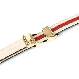 Anthoni Crown Damengürtel Leder schwarz 90