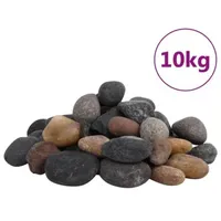 VidaXL Polierte Kiesel 10 kg Mehrfarbig 5-8 cm