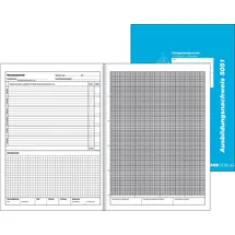 RNK Verlag Formularblock Berichtsheft A4 Handwerk mit Skizzenteil, 30 Blatt.