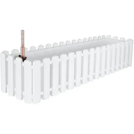 geli Blumenkasten 75 x 20 x 20 cm Weiß Komplettset