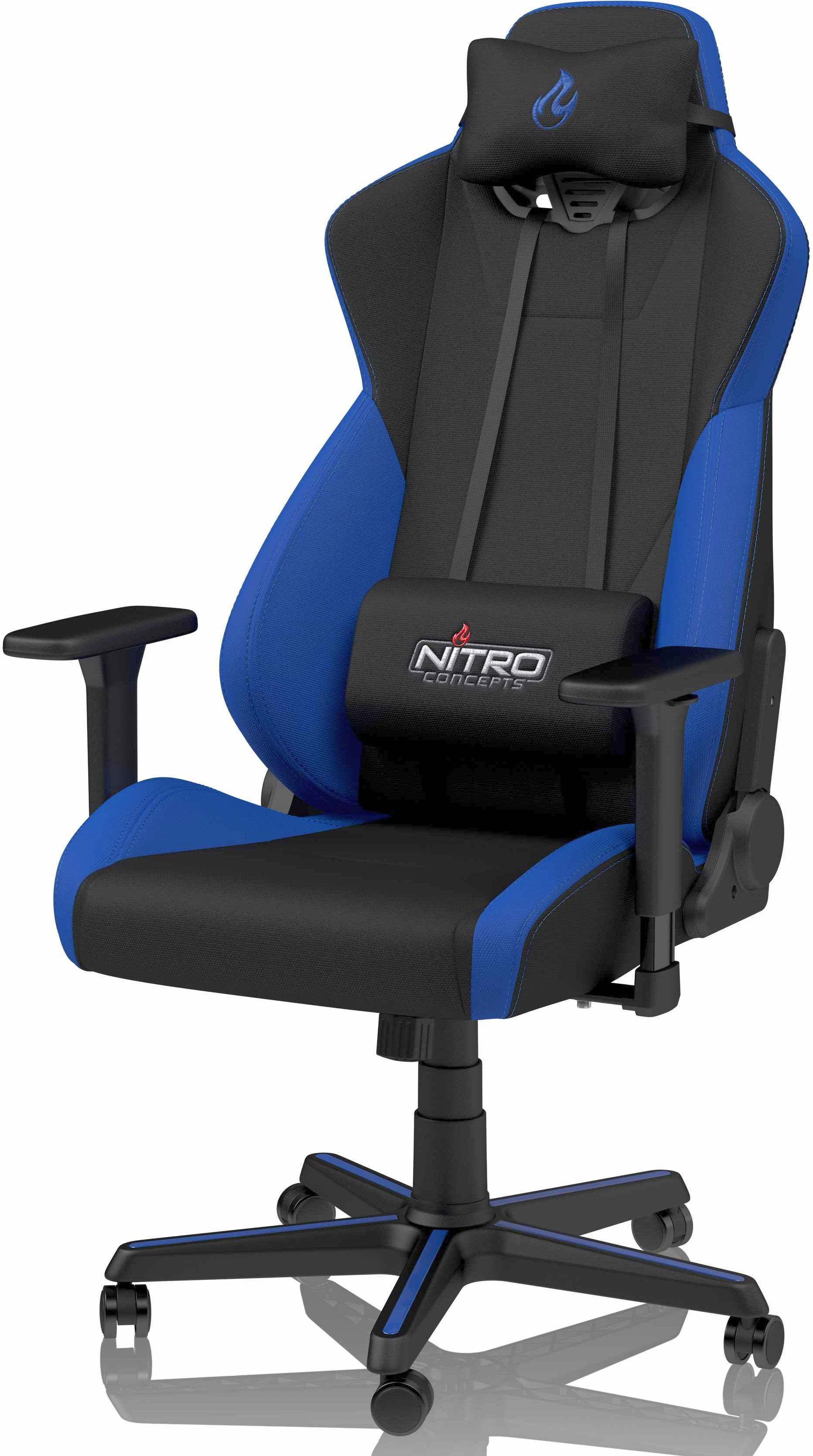 Nitro Concepts S300, Gaming Stuhl, Blau, Schwarz