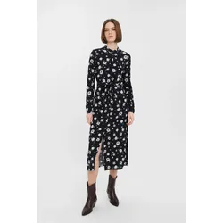 Einfaches Langarm -Hemdkleid - schwarz - Vero Moda