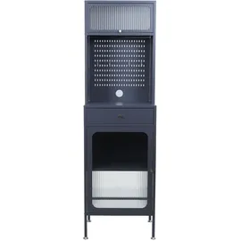 Mendler Highboard HWC-P99 Hochschrank Küchenschrank 182 x 54 x 40 cm Anthrazit