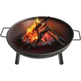 LINDER EXCLUSIV Feuerschale, Feuerkorb, Feuerstelle Garten Ø 58 cm mit Griffen