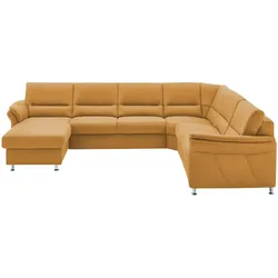 meinSofa Wohnlandschaft mit Boxspringpolsterung  Donald , gelb , Maße (cm): B: 330 H: 89 T: 173