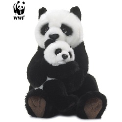WWF Kuscheltier Plüschtier Pandamutter mit Baby (28cm) beige