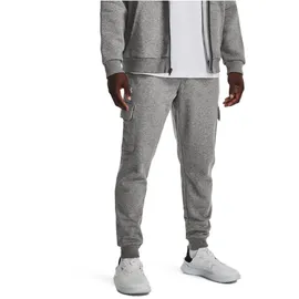 Under Armour Rival Fleece Joggers - Castlerock Light Heather 025 / White 100 - XS