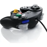 CSL Nintendo-Controller, Gamepad für Nintendo GameCube / Wii Vibrationseffekte / ergonomisch - Schwarz