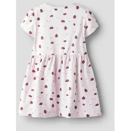 NAME IT Jerseykleid NAME IT "NMFFILLA SS DRESS BOX PB", Mädchen, Gr. 110, N-Gr, tender touch, Single Jersey, Obermaterial: 95% Baumwolle, 5% Elasthan, bedruckt, normal, Rundhals, Kleider Jerseykleid