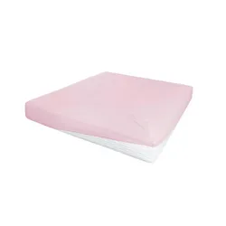 Jersey-Elastan Boxspringlaken , rosa/pink , Baumwollmischgewebe , Maße (cm): B: 190 H: 28 T: 28