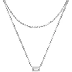 Glanzstücke München Halskette Sterling Silber Zirkonia in Damen 