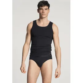 CALIDA Cotton Code Slip schwarz S 2er Pack