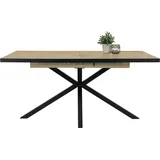 Hela Esstisch Malou I Eiche schwarz B/H/T: ca. 200x76x90 cm - Eiche, schwarz