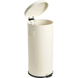 Beliani Tretmülleimer 30 l Beige