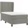 vidaXL Boxspringbett 100 x 200 cm Hellgrau