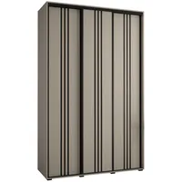 Abiks möbel MÖBEL Kryspol Schwebetürenschrank, Kaschmir, Metall, Nachbildung, 10