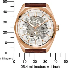 BULOVA 97A175 Klassik Automatik Herrenuhr 41mm 3ATM