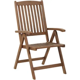 Beliani Amantea Gartenstuhl 54 x 0 x 105 cm dunkelbraun 1 St.