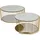Kare DESIGN Couchtisch Wire Double 87674 2er Set Glas Gold Messing