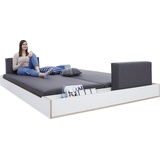 Müller SMALL LIVING Futonbett »MAUDE Bett«, weiß/birke, , 90974325-0