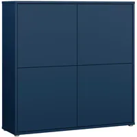 Forte Highboard 124,5 x 121,5 x 34,9 cm Nachtblau