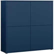 Forte Highboard 124,5 x 121,5 x 34,9 cm Nachtblau