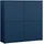 Forte Highboard 124,5 x 121,5 x 34,9 cm Nachtblau