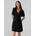 Minikleid Blusenkleid Schwarz 34