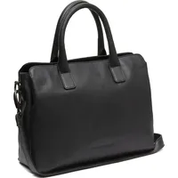 The Chesterfield Brand Valmonte Schultertasche Leder 32 cm schwarz