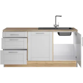kochstation Küchenzeile KS-Ahus 180 cm grau
