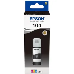 Epson 104 EcoTank-Tintenflasche Schwarz 65 ml 4.500 Seiten Für Kompatibilität, siehe Artikel-Beschreibung