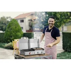 Habitat et Jardin Plancha Gasgrill grau