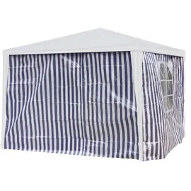 Lex Seitenteile für Gartenpavillon 3 x 2 m Blau/Weiß 2 Stück