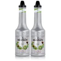 Monin Fruchtpüree Mix Kiwi 1L - Cocktails Milchshakes (2er Pack)