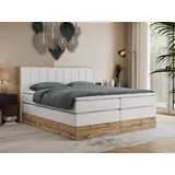 MKS Meble Boxspringbett 200 x 200 cm H4 Weiß