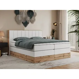 MKS Meble Boxspringbett 200 x 200 cm H4 Weiß
