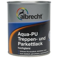 Albrecht Aqua PU-Treppen- und Parkettlack 750 ml farblos glänzend Treppenlack
