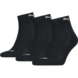 PUMA Unisex Kurzsocken Cushioned Quarter 3er Pack