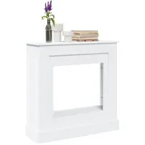 vidaXL Kaminumrandung Weiß 90x30x90 cm Holzwerkstoff