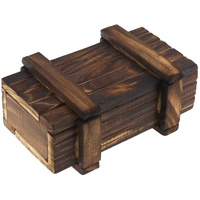 EMSea S Größe Magische Box Geschenk Puzzle Box Holz Geheimfach für Rätsel Versteckte Geldkarten Sammlung Münze Erwachsene Kinder