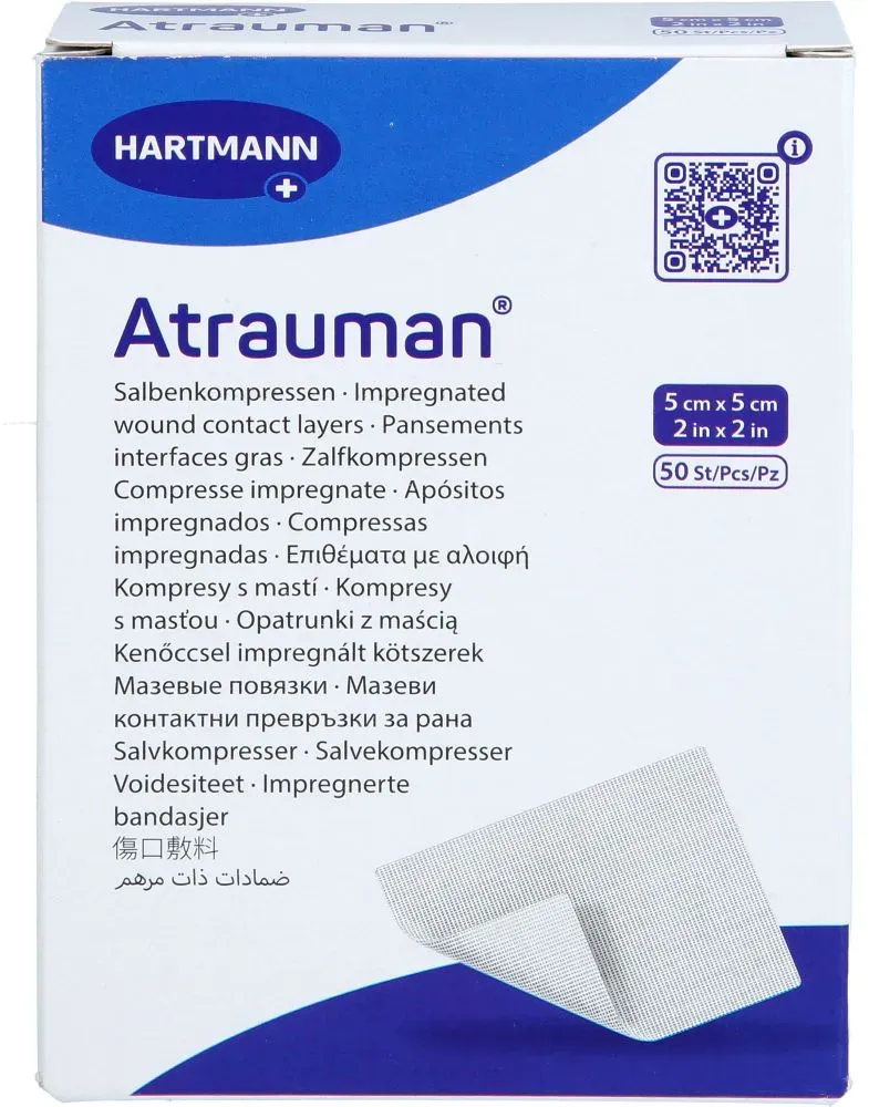 ATRAUMAN 5x5 cm steril Kompressen 50 St