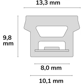ISOLED LED Streifen 6W 24V 3000K 300 cm