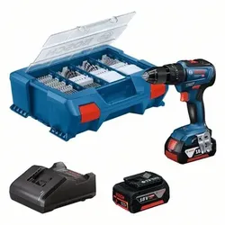 Akku-Schlagbohrschrauber GSB 18V-55, 2 Akku, Ladeg., 82-tlg. Zubh.-Set, L-Case