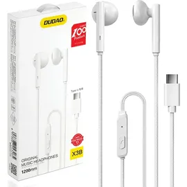 DUDAO Dudao-Kopfhrer, USB Typ C, 1,2 m, Wei - Weiß