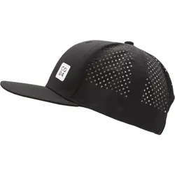 Snapback Cap CHILLOUTS "Owaka Hat", Damen, schwarz, Kunstfaser, unifarben, gepunktet, sportlich, Caps, sportlich, mit perforierten Seitenteilen & urbanem Look