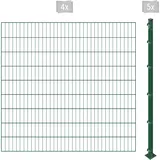 Arvotec Einstabmattenzaun ARVOTEC "ESSENTIAL 180 zum Einbetonieren", grün (dunkelgrün), H:180cm, Stahl, Kunststoff, Zaunelemente, Zaunhöhe 180 cm, Zaunlänge 2 - 60 m