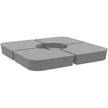 vidaXL 4-tlg. Kreuzfuß-Schirmständer-Set 100 kg PP
